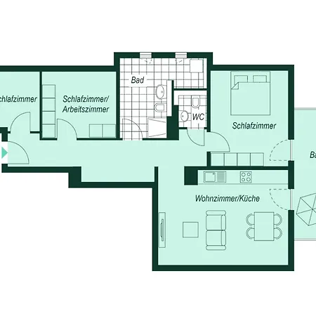 Διαμέρισμα Bernsteinquartier, Whg 02 27 